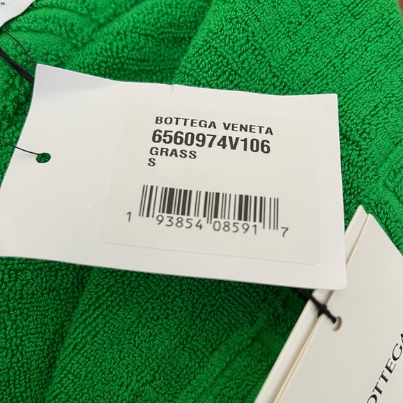 BNWT Bottega Veneta Intreccio Pattern Cotton Bathrobe Small - Picture 2 of 6